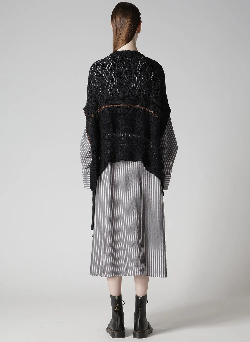 Mixed-Material Asymmetric Vest