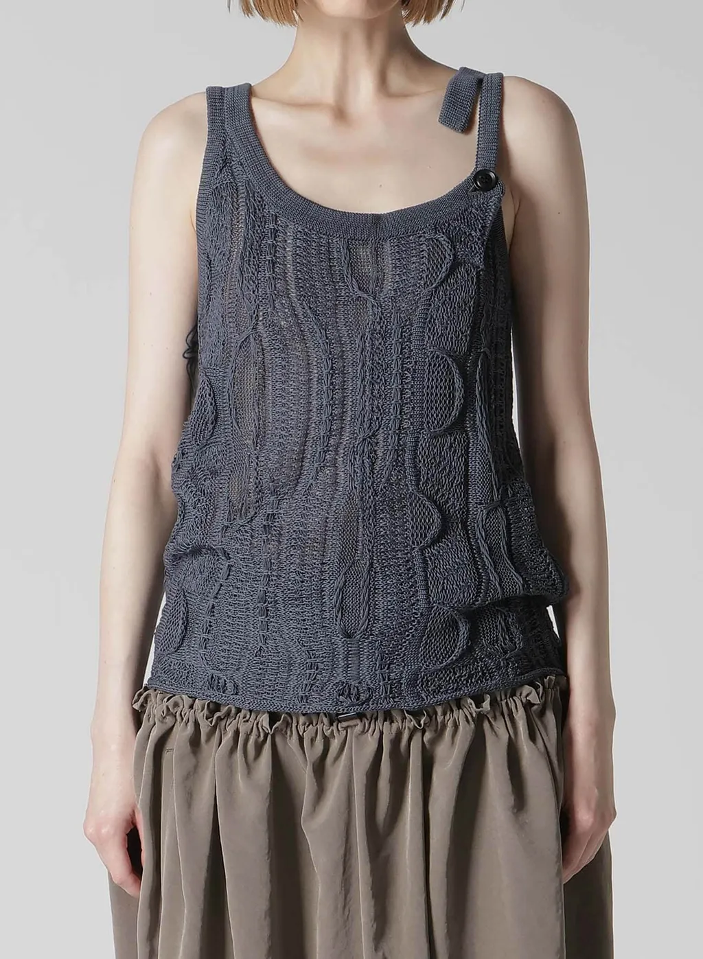 3D Cable Knit Tanktop