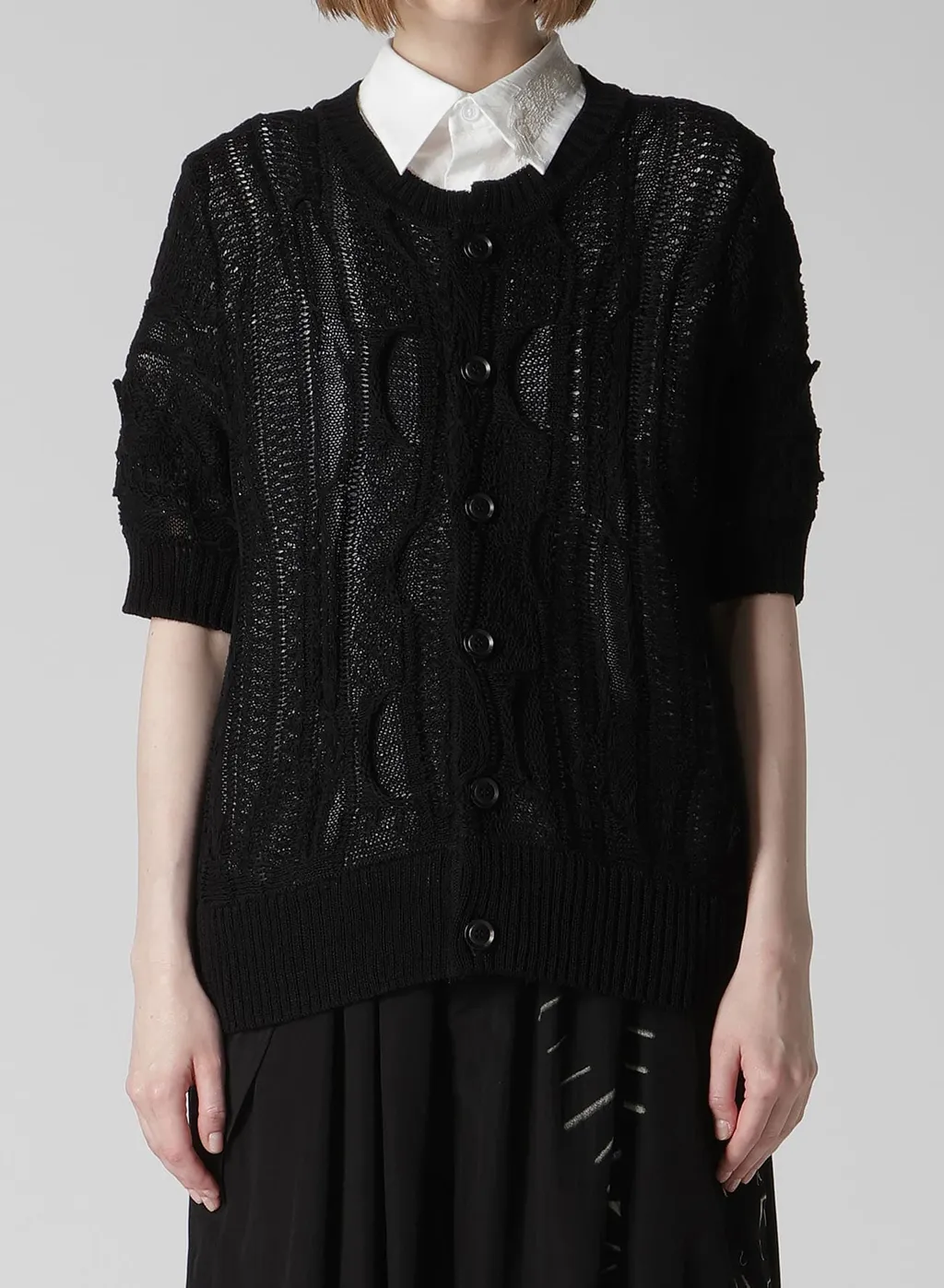 3D Cable Knit Cardigan