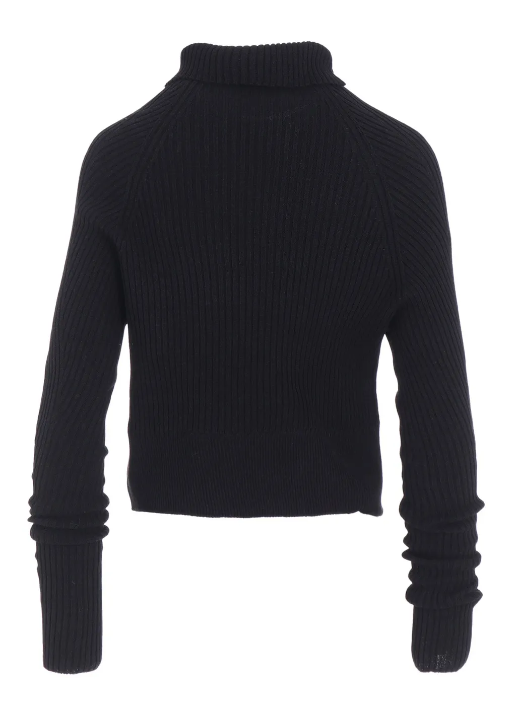 Rib Eyelet Long-Sleeve Knit