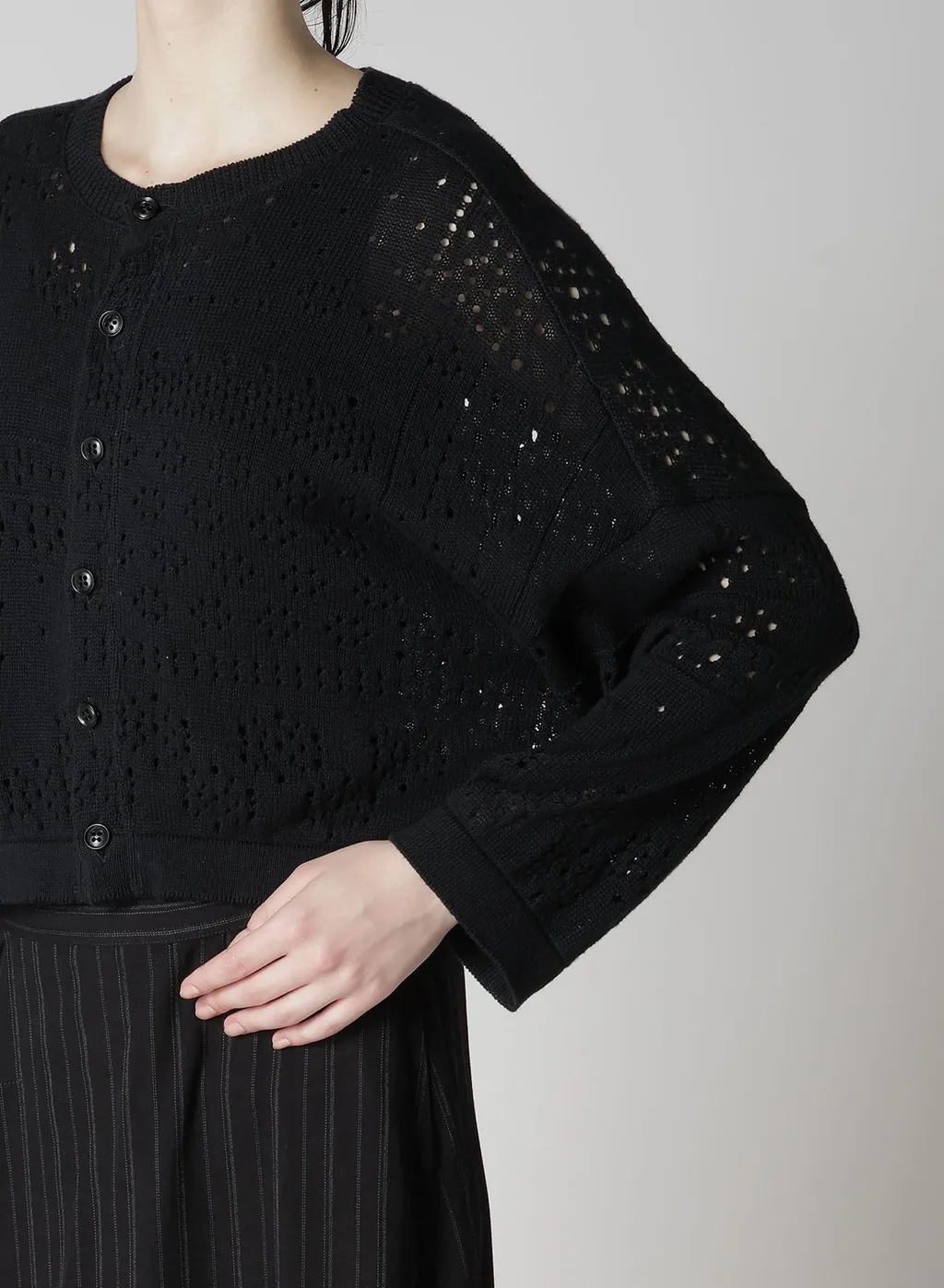 Patchwork Lace Cropped Cardigan