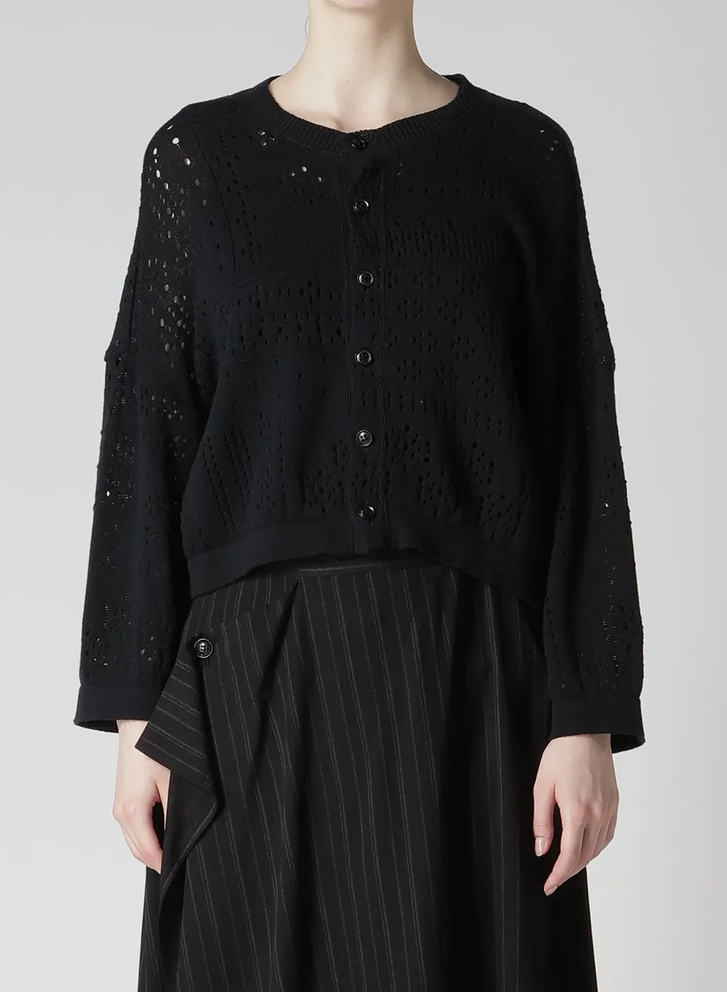 Patchwork Lace Cropped Cardigan