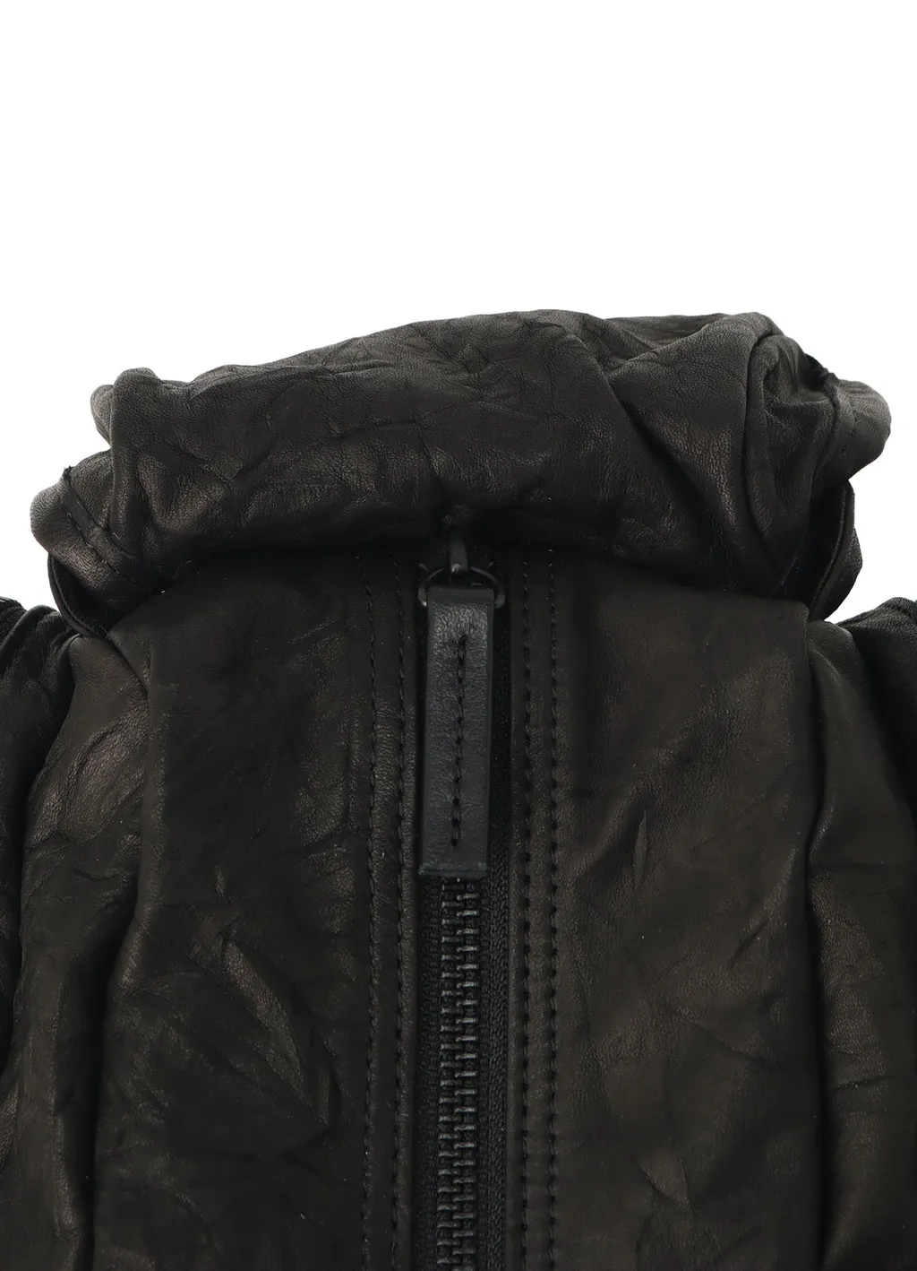 Twisted Soft Leather Pocket Boston Bag