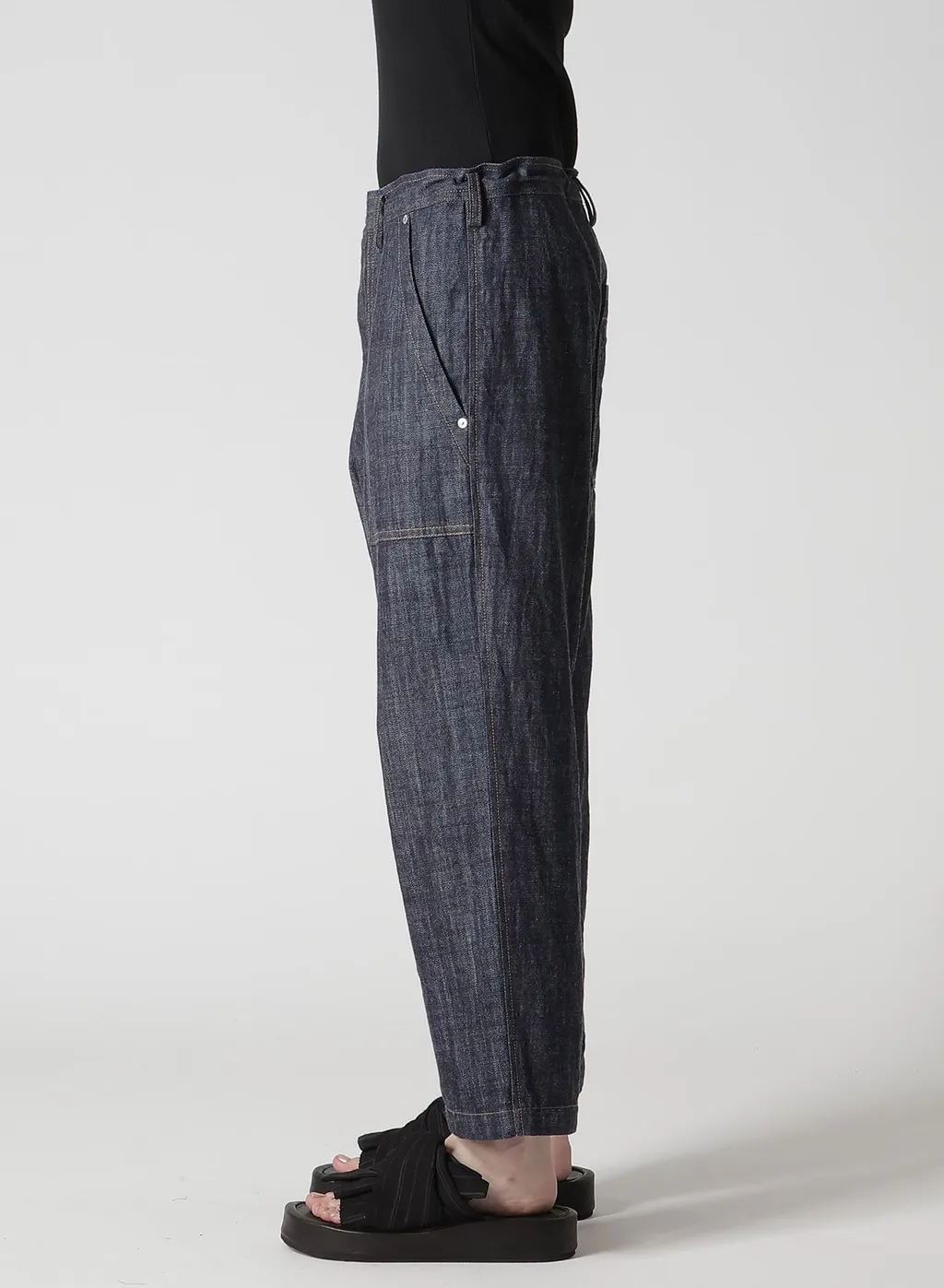 80Oz Denim Patched-Pocket Pants