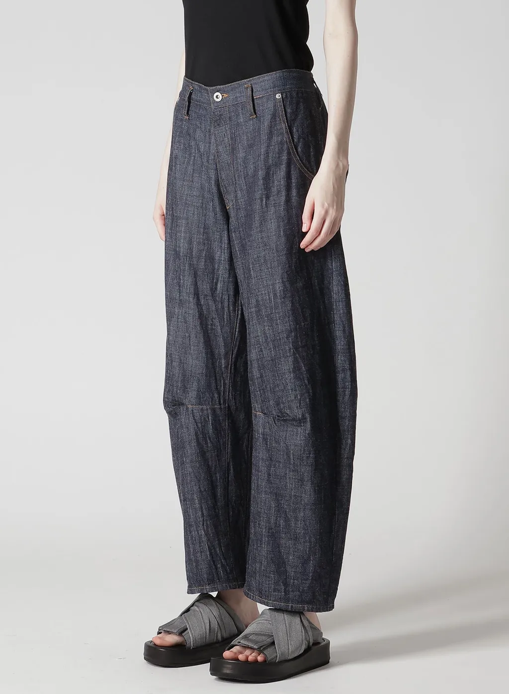 80Oz Denim Wide Pants