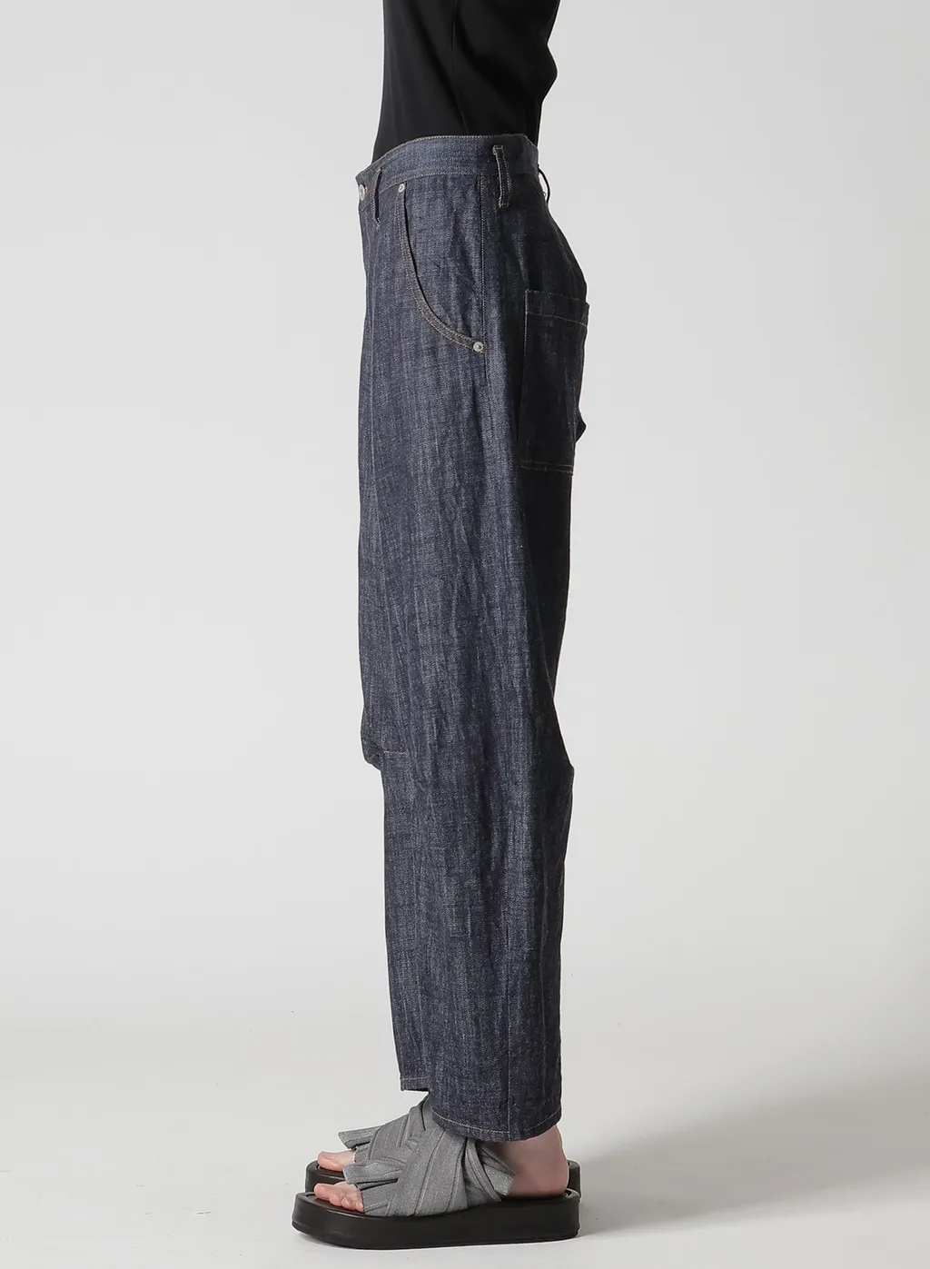 80Oz Denim Wide Pants