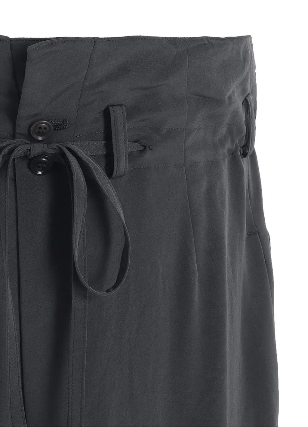 Crepe De Chine High Waist Pants