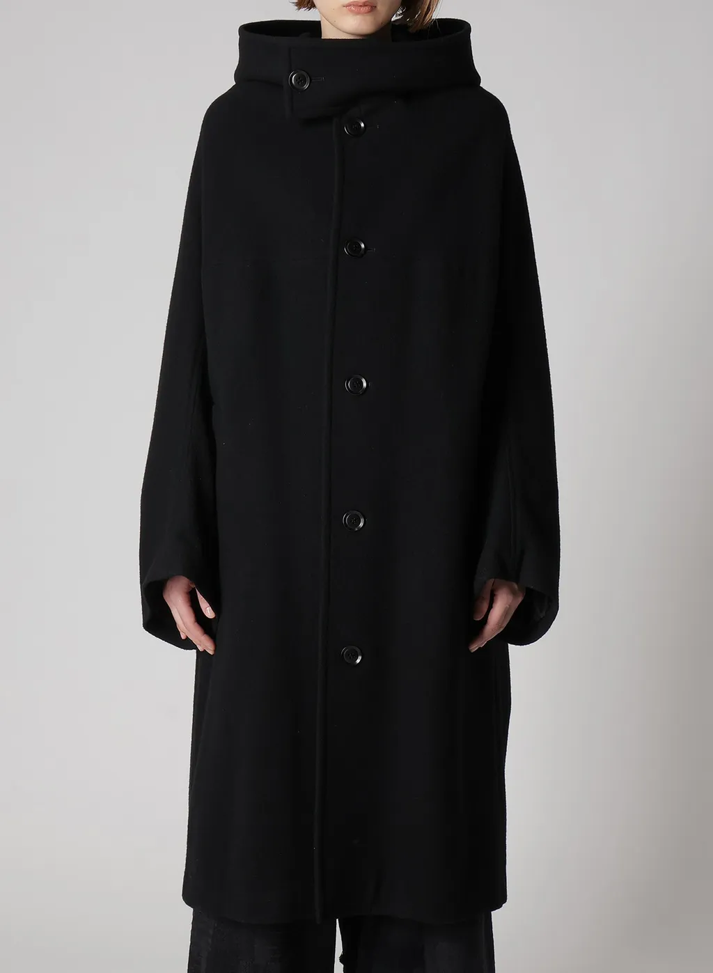 Airy Mosser Long Cape Coat