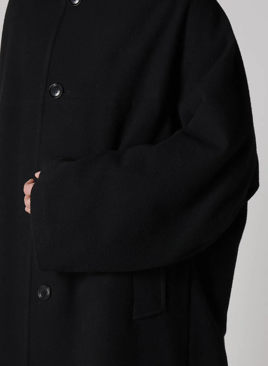 Airy Mosser Long Cape Coat
