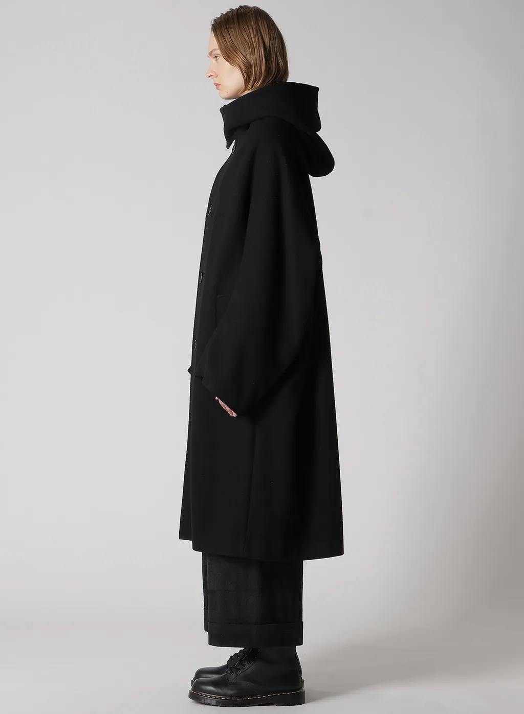 Airy Mosser Long Cape Coat