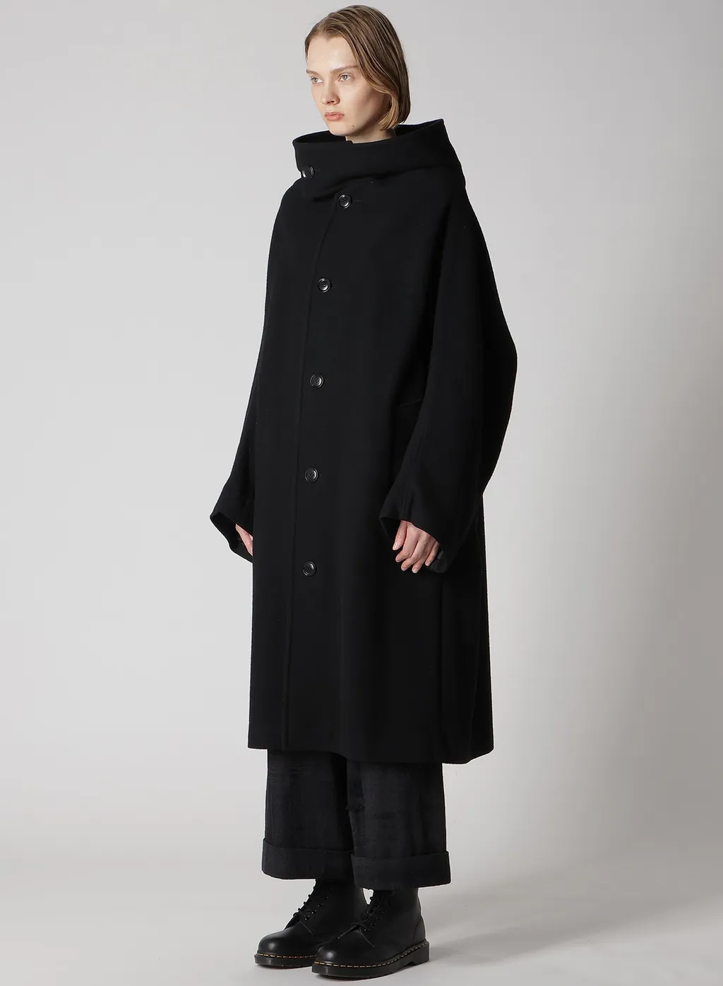 Airy Mosser Long Cape Coat