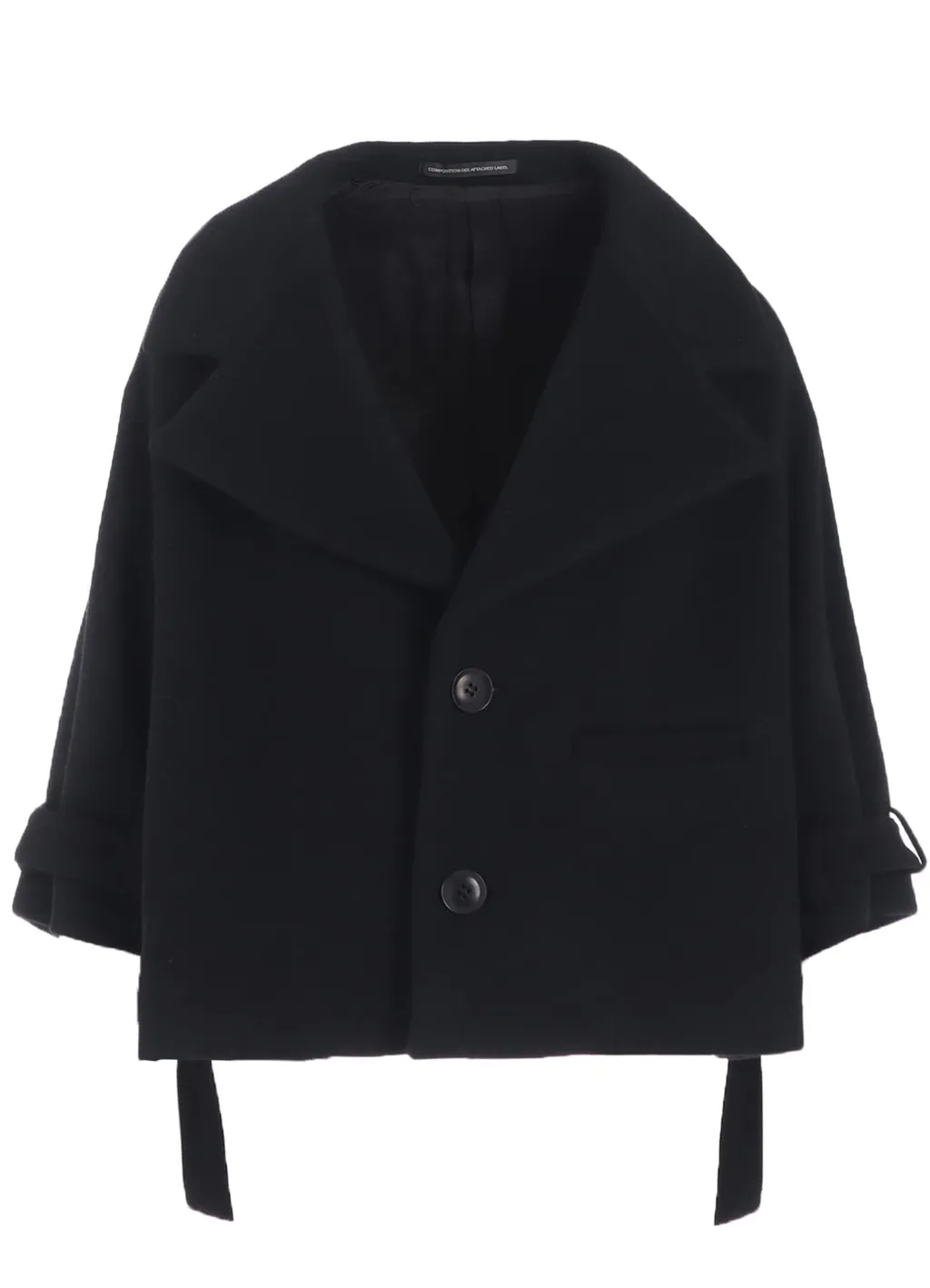 Wool Double-Faced Mosser Wide Collar Jacket