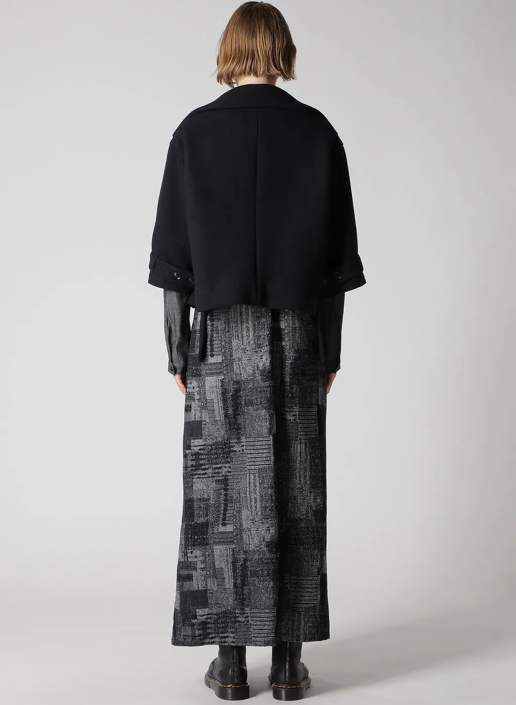 Wool Double-Faced Mosser Wide Collar Jacket