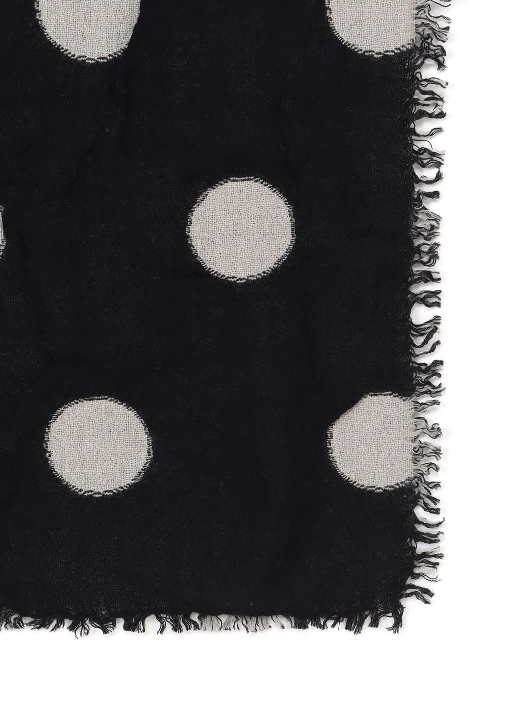 Wool Milling Reversible Polka Dot Scarf