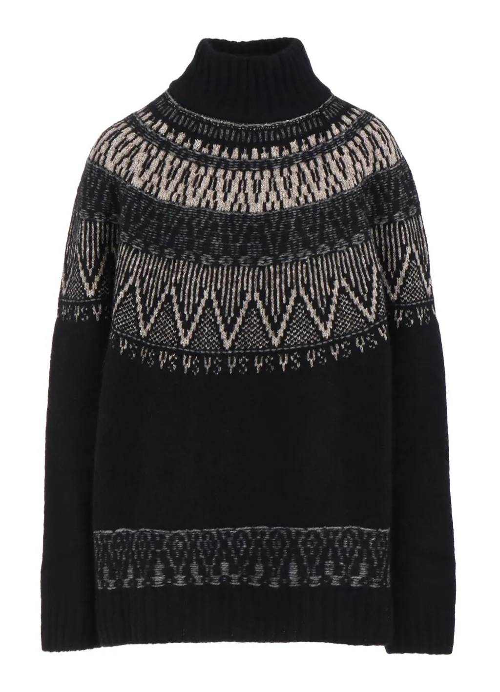 Nordic Design High Neck Knit Pullover