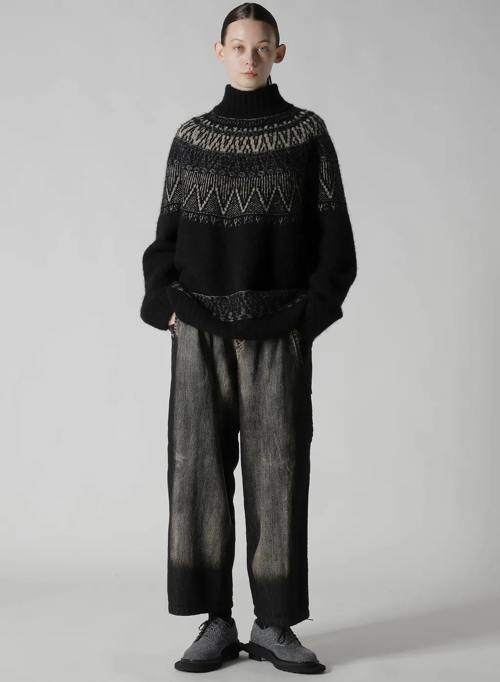 Nordic Design High Neck Knit Pullover