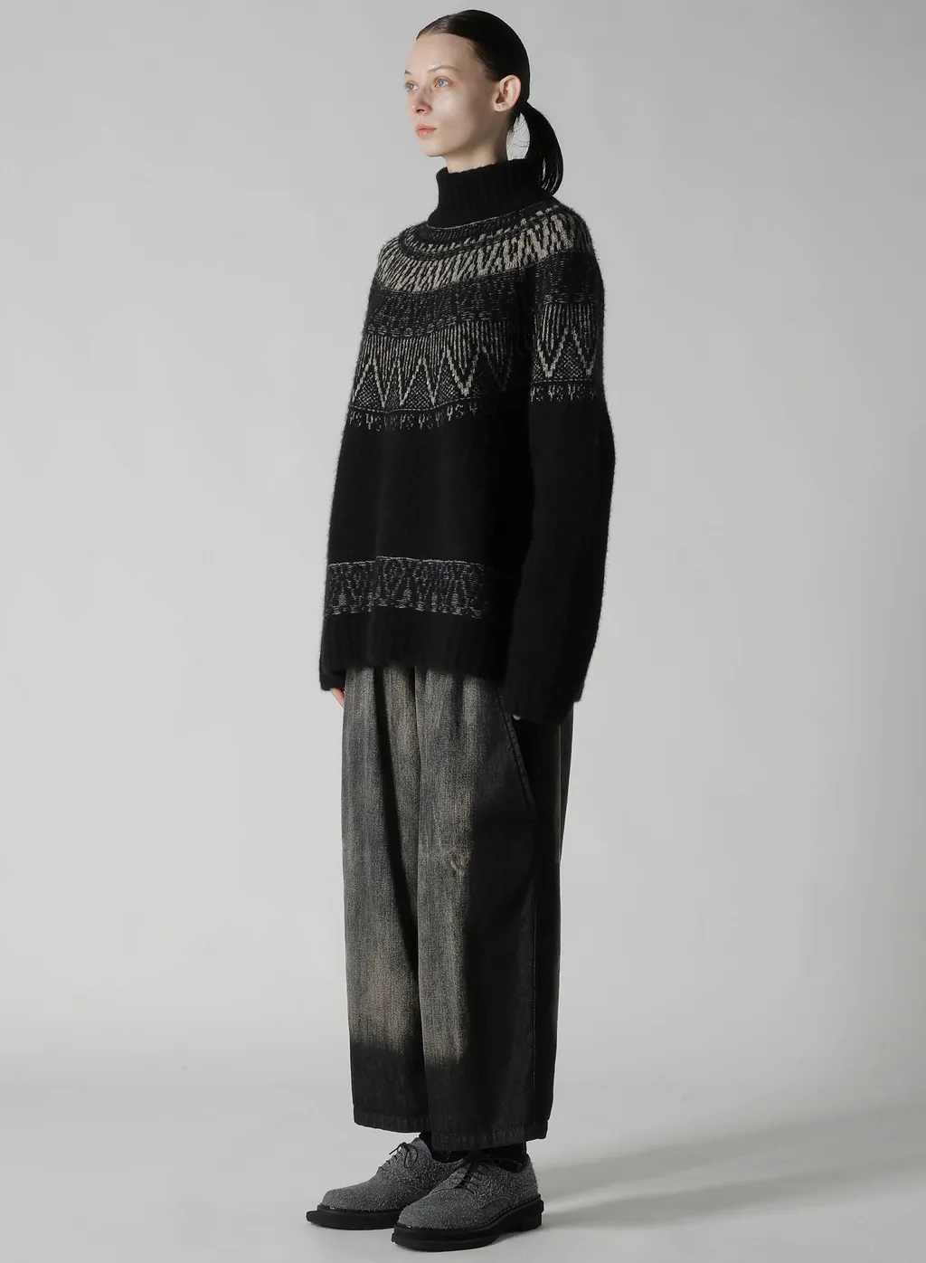 Nordic Design High Neck Knit Pullover