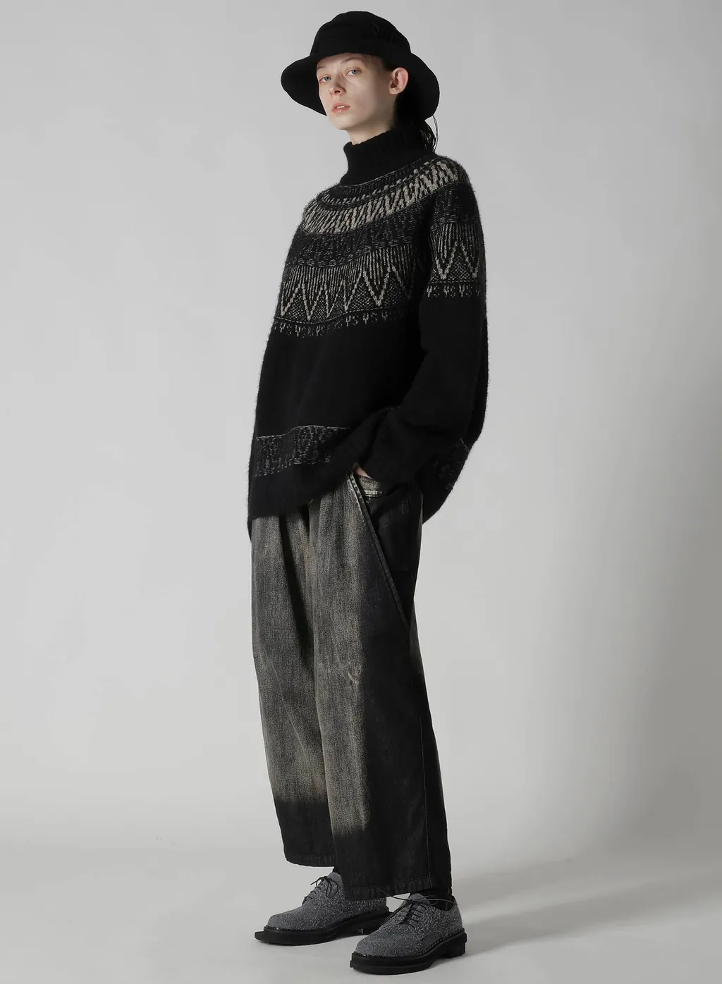 Nordic Design High Neck Knit Pullover