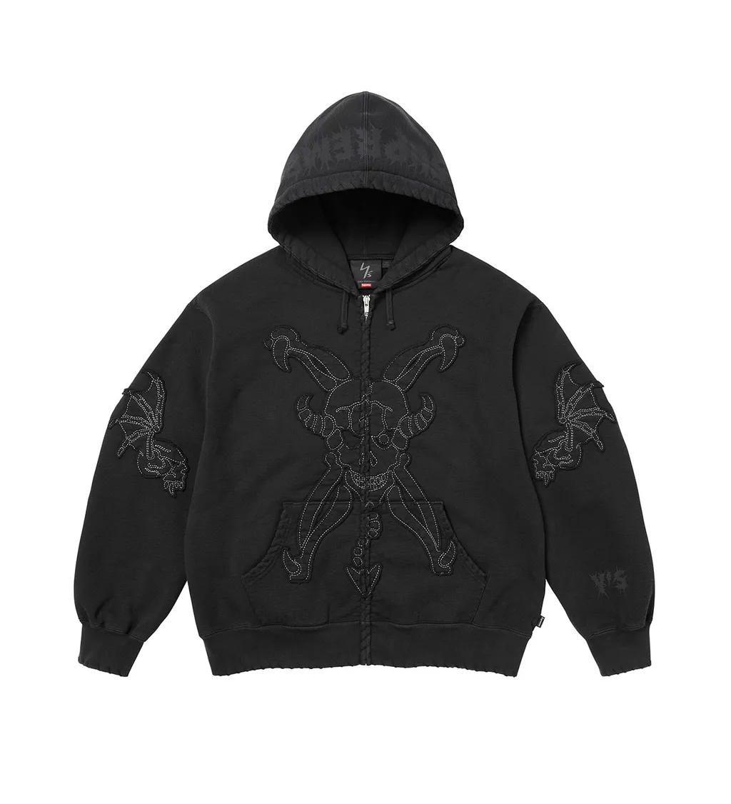 Y's/Supreme Zip Up Hooded Sweatshirt