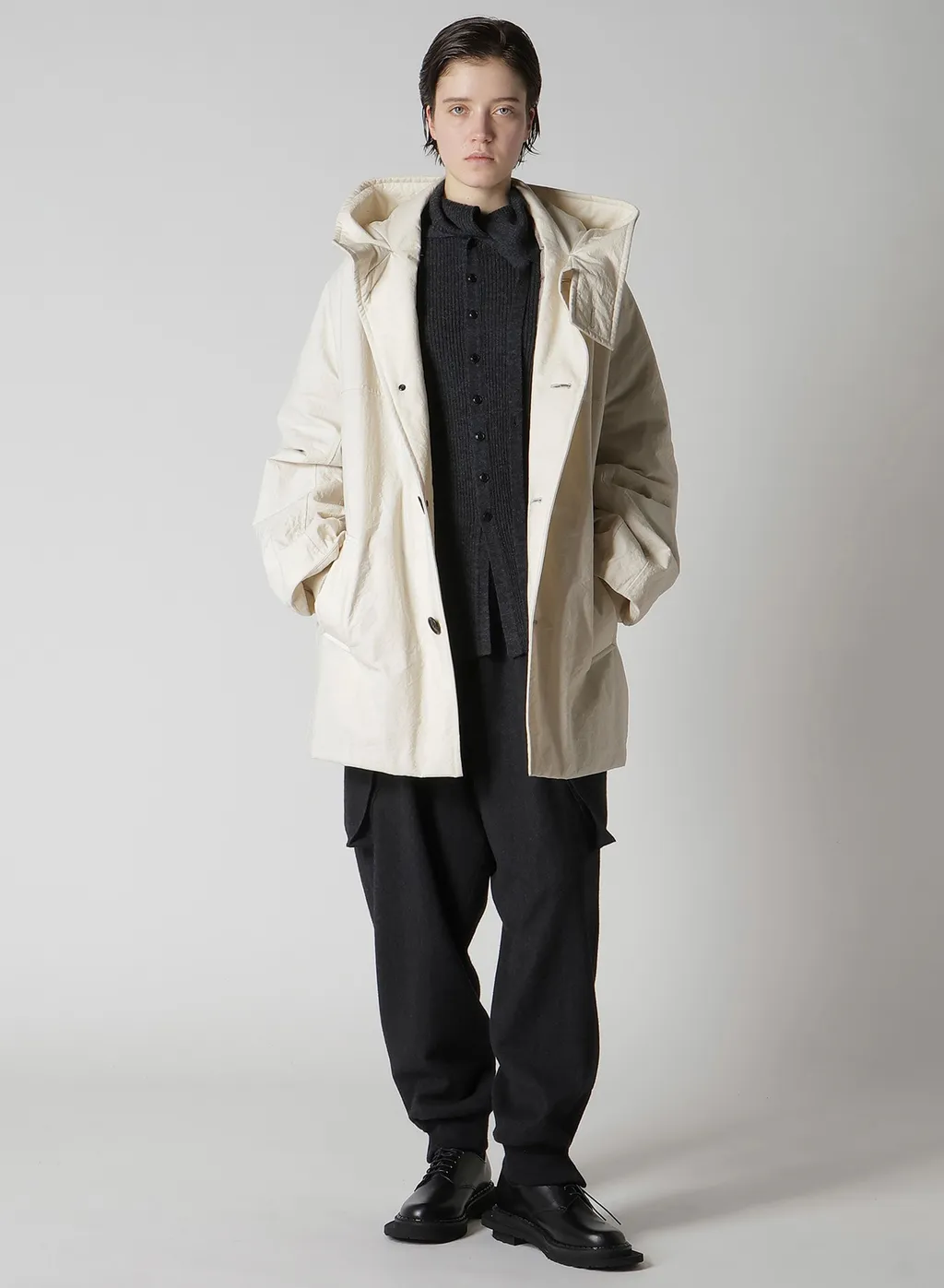 Ny/ Vintage Oxford Hoodie Coat