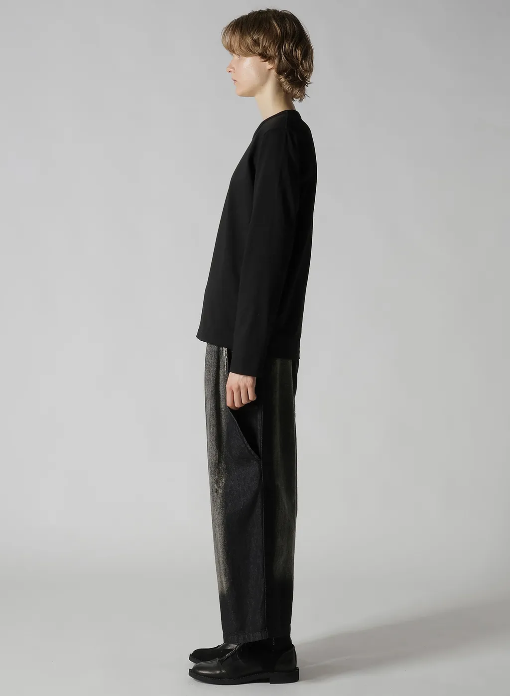 Hard Twisted Jersey Y's Stitch Long Sleeve T