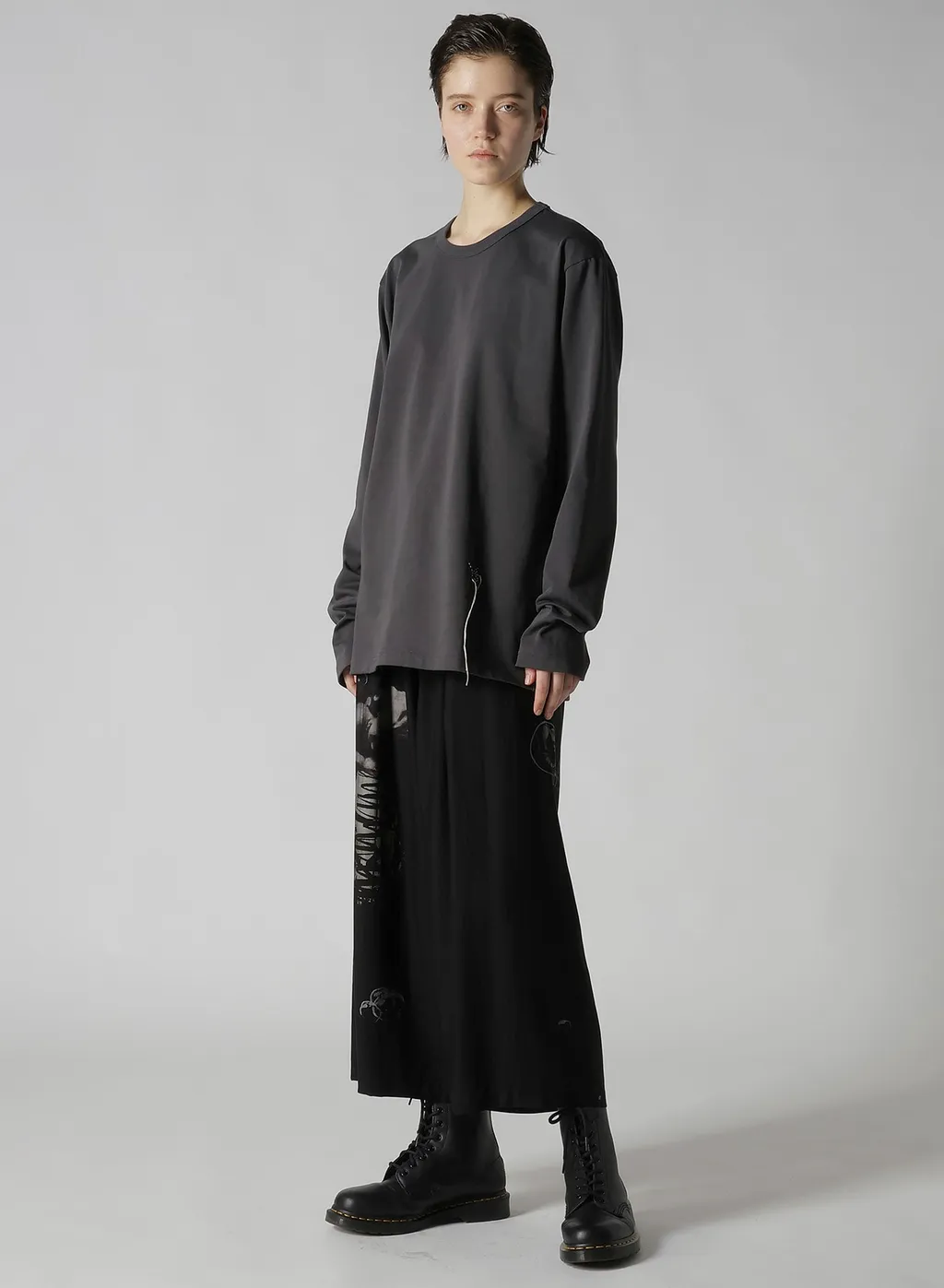 Hard Twisted Jersey Y's Stitch Long Sleeve Big T