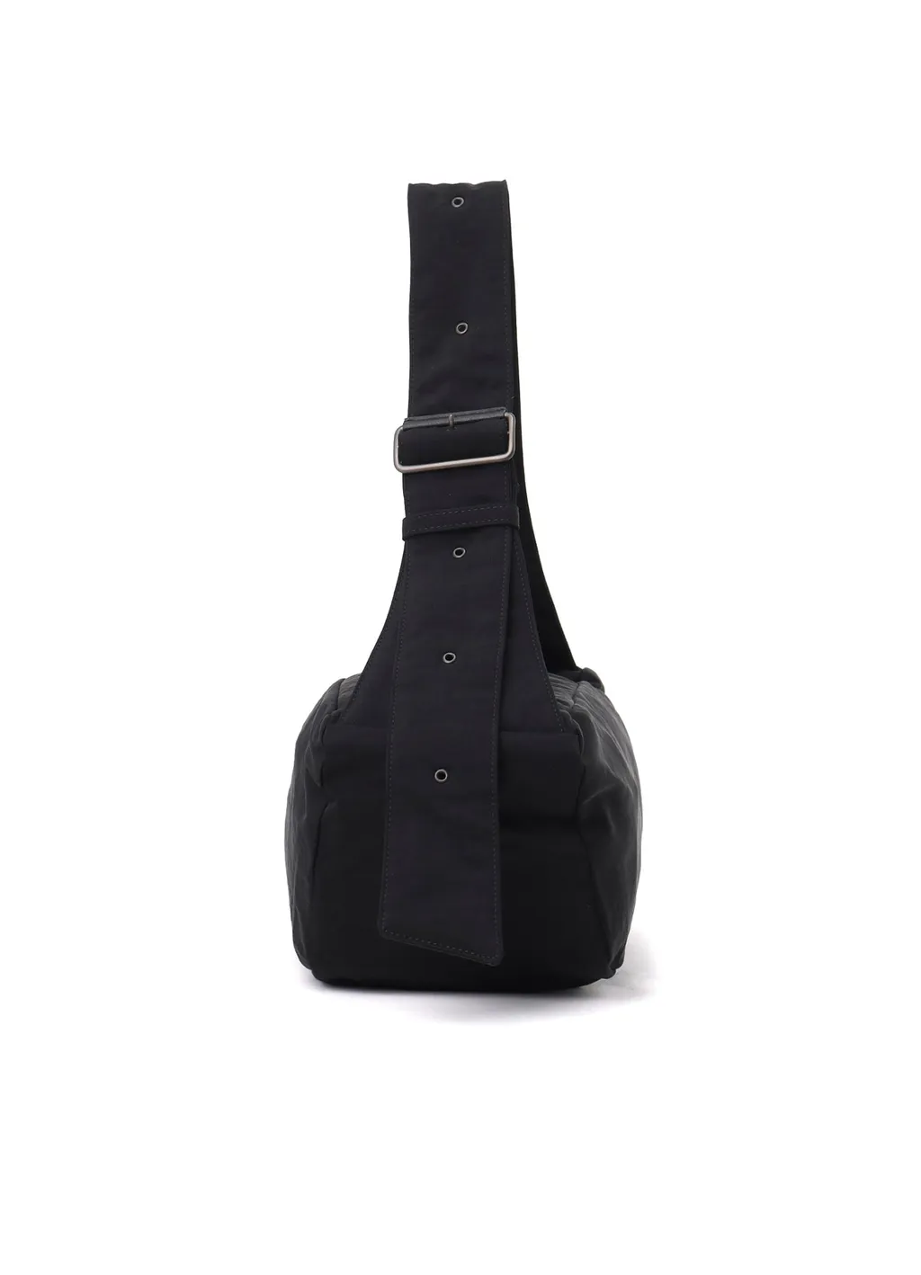 Nylon Washer Twill Box Shoulder Bag