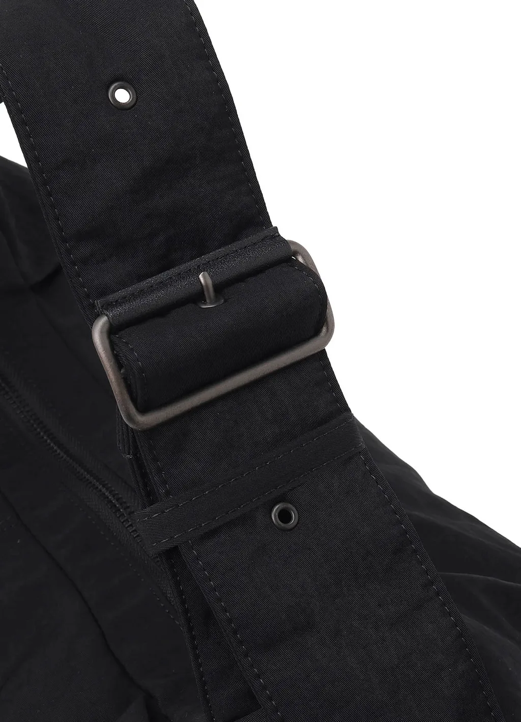 Nylon Washer Twill Box Shoulder Bag