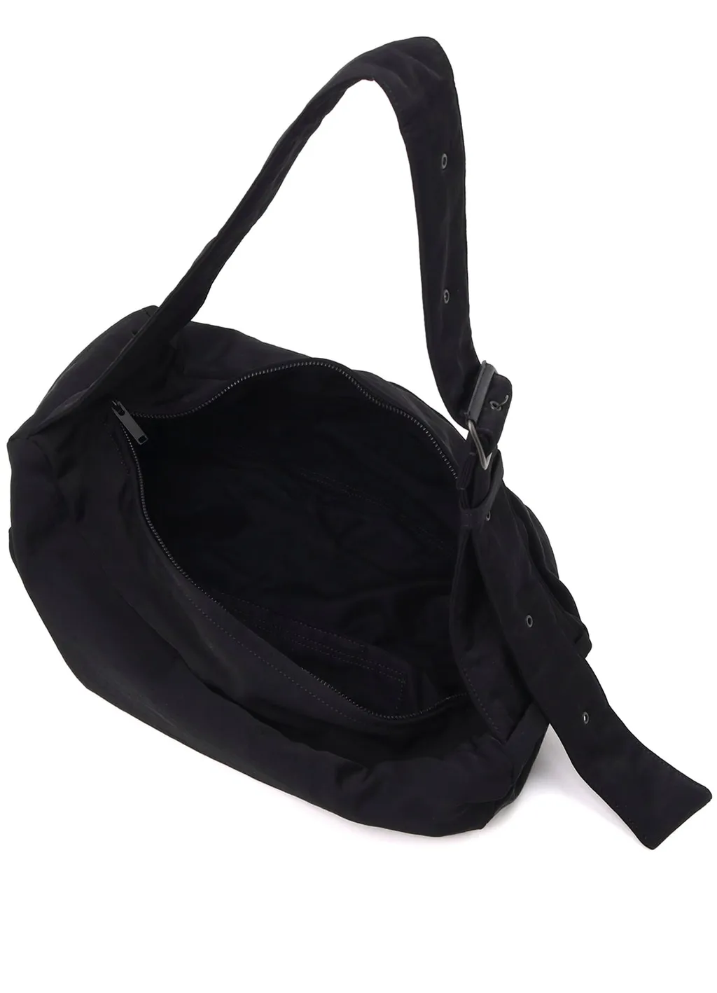 Nylon Washer Twill Box Shoulder Bag