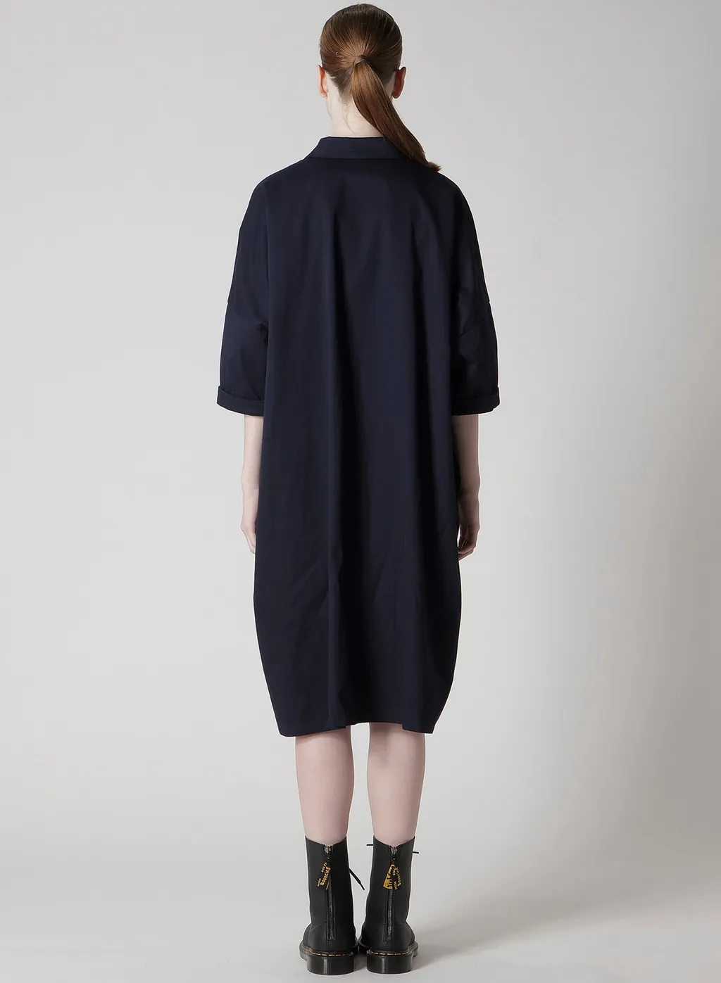 [Y's Born Product] Cotton Twill Half Sleeve Dress