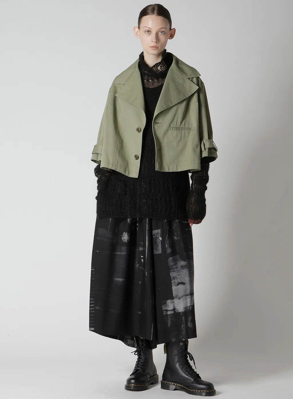 [Y's Born Product] Cotton Twill Wide Collar Jacket