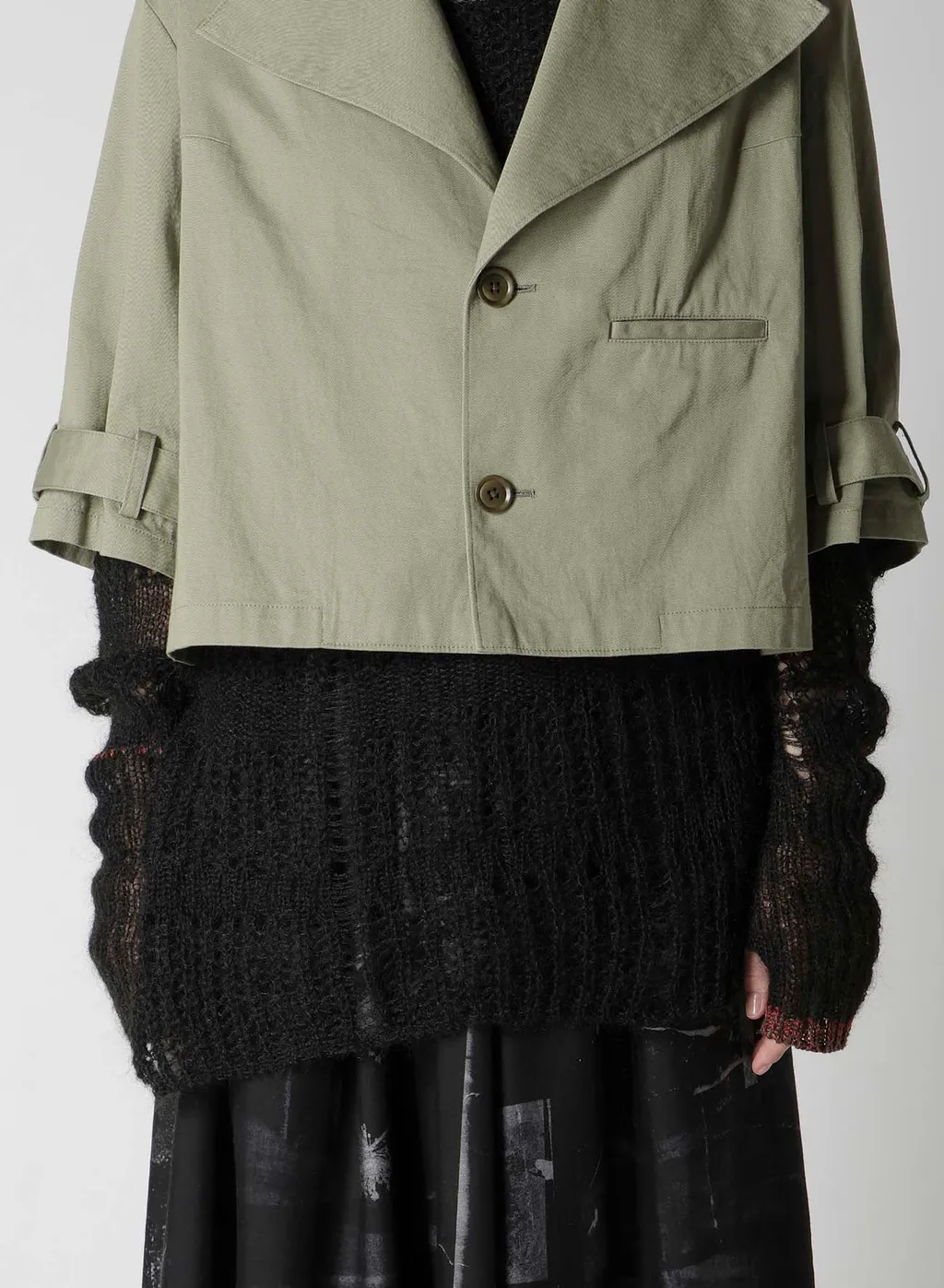 [Y's Born Product] Cotton Twill Wide Collar Jacket
