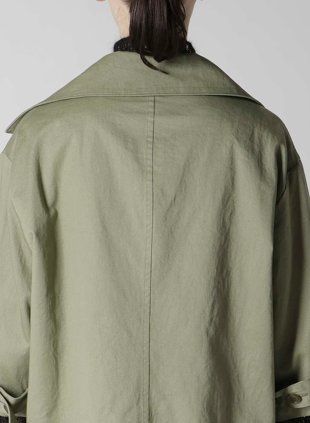 [Y's Born Product] Cotton Twill Wide Collar Jacket