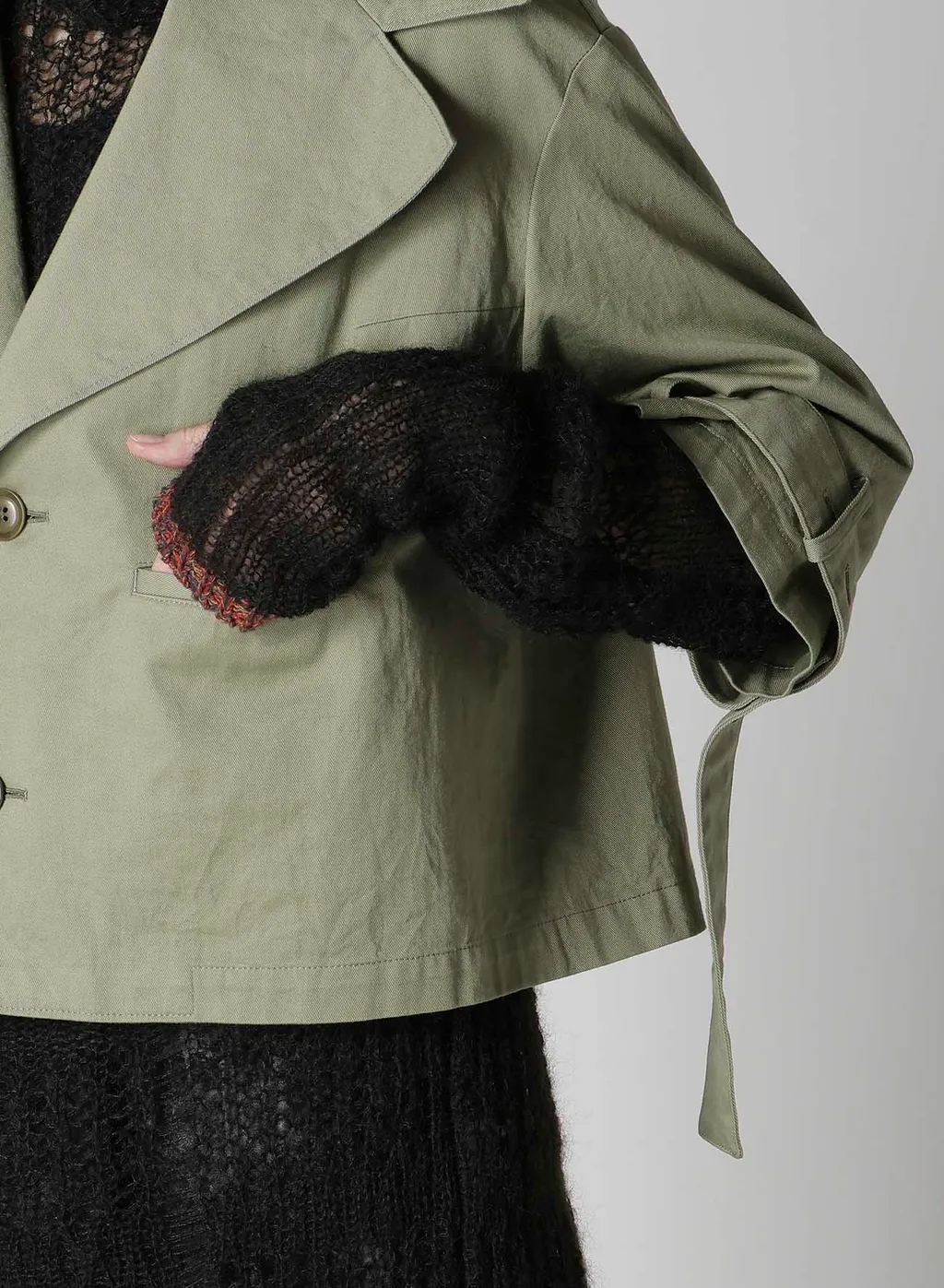 [Y's Born Product] Cotton Twill Wide Collar Jacket