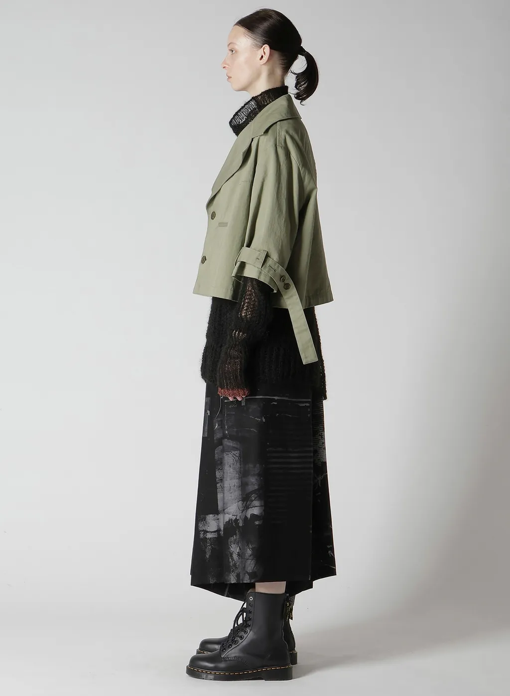 [Y's Born Product] Cotton Twill Wide Collar Jacket