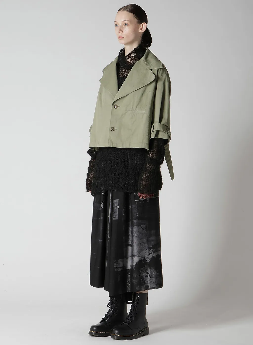 [Y's Born Product] Cotton Twill Wide Collar Jacket