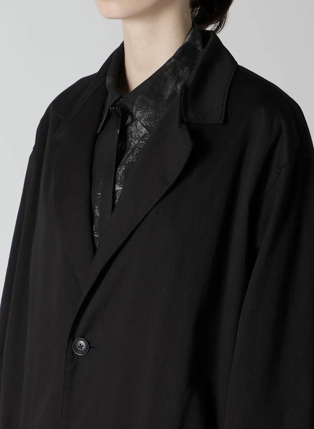 [Y's Born Product] Cotton Twill Long Jacket