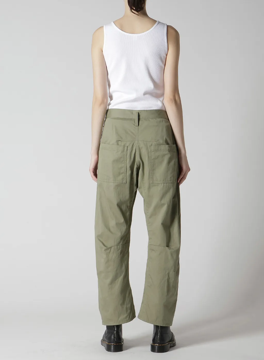 [Y's Born Product] Cotton Twill Wide Pants