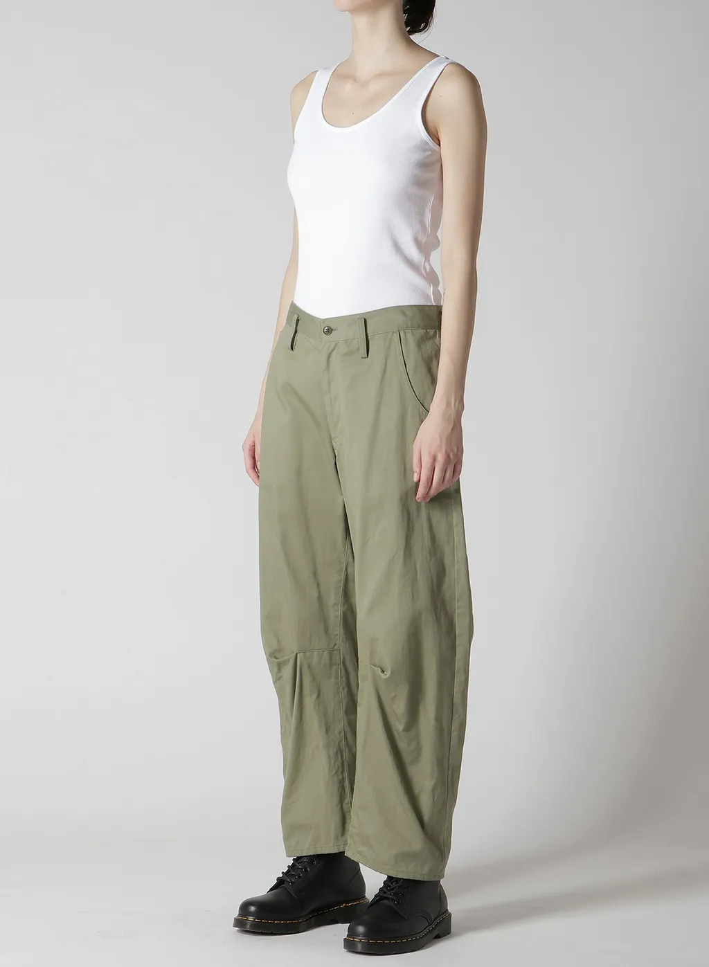 [Y's Born Product] Cotton Twill Wide Pants