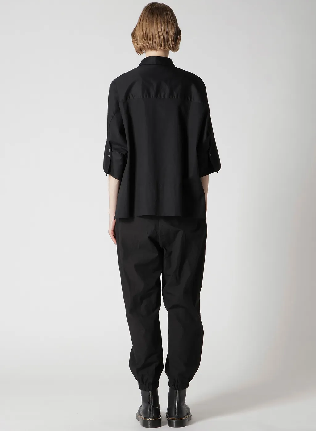 [Y's Born Product] Thin Cotton Twill Wide Cuffs Shirt