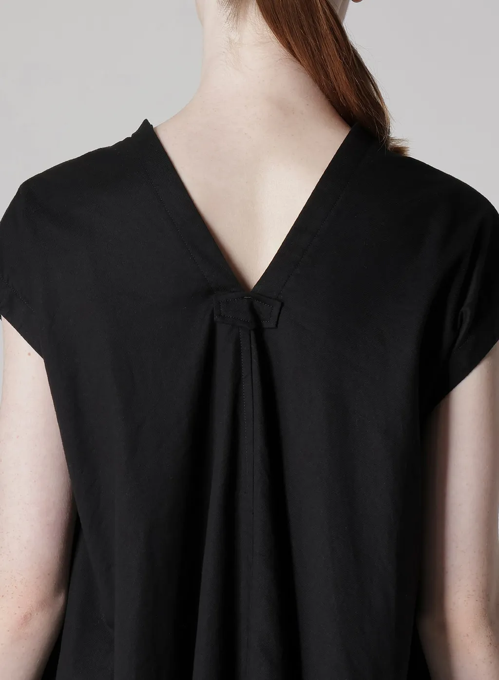 [Y's Born Product] Thin Cotton Twill French Sleeve Dress