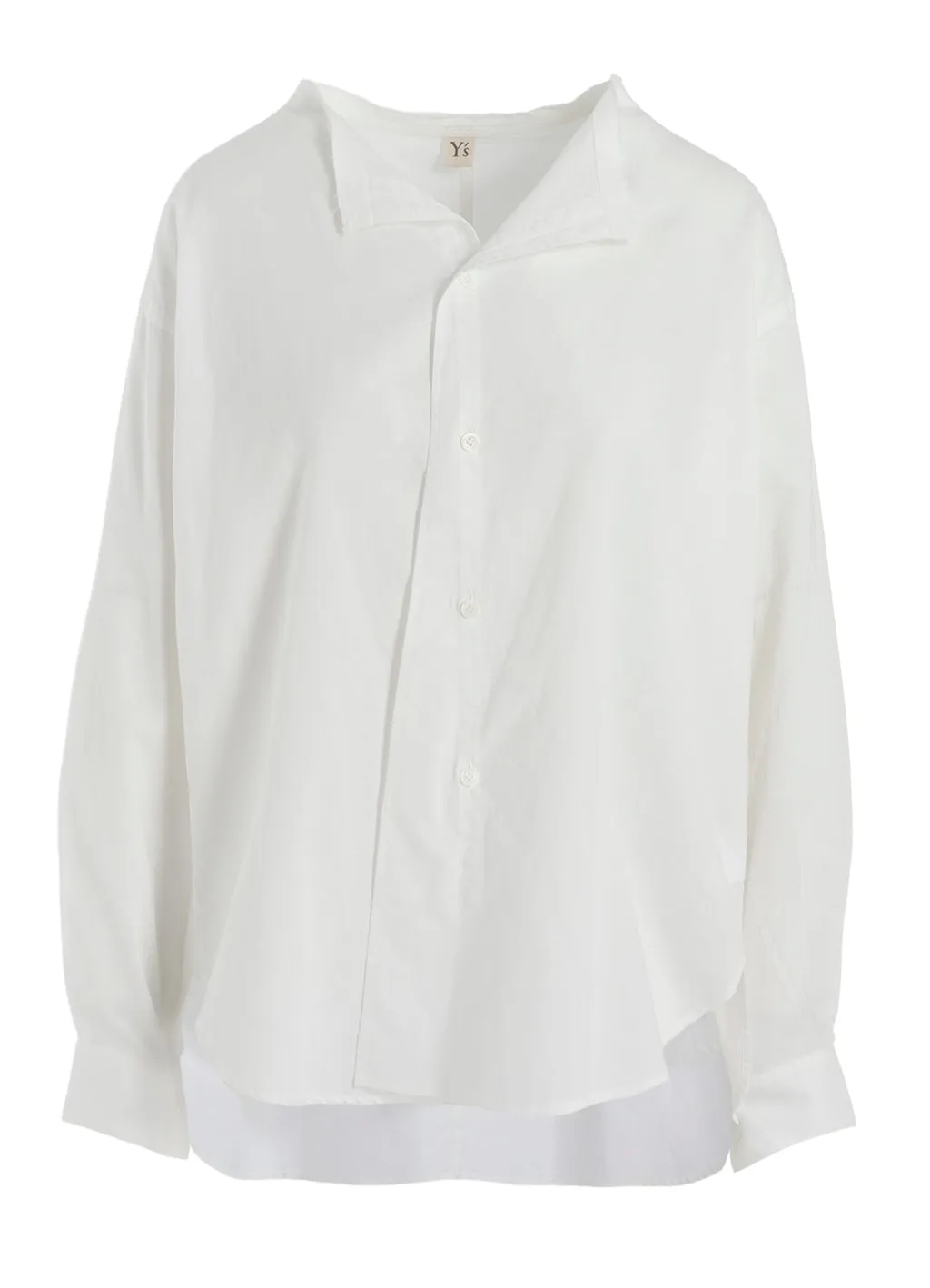 [Y's Born Product] Thin Cotton Twill Fringe Collar Blouse