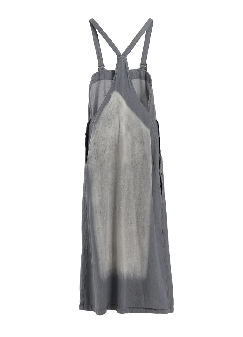 Spotted Denim Salopette Skirt