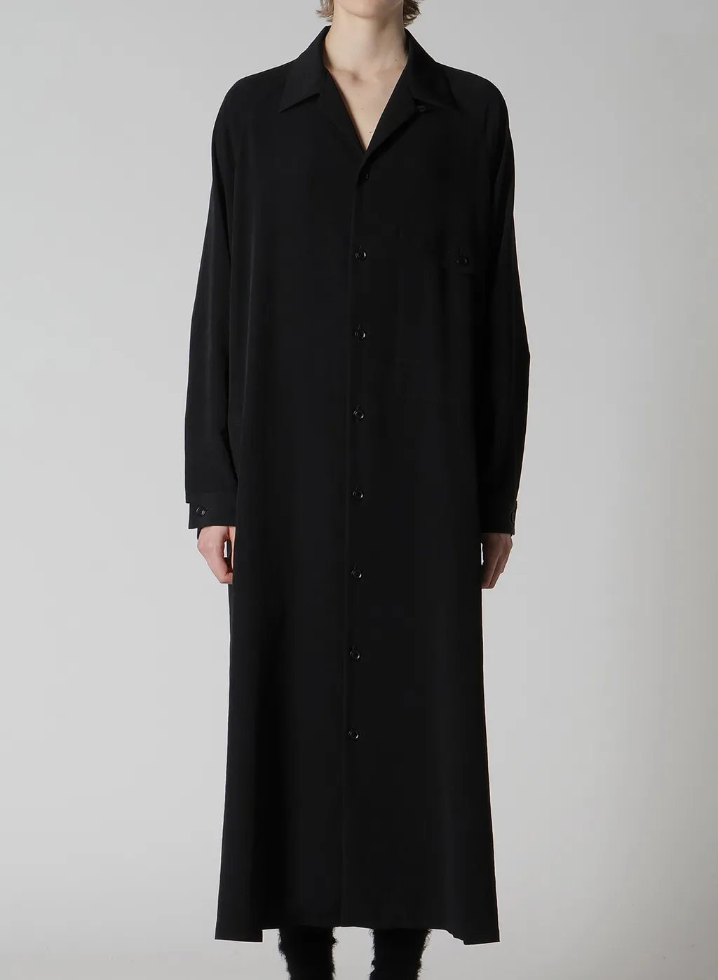 Ta/Pe Crepe De Chine Open Collar Dress