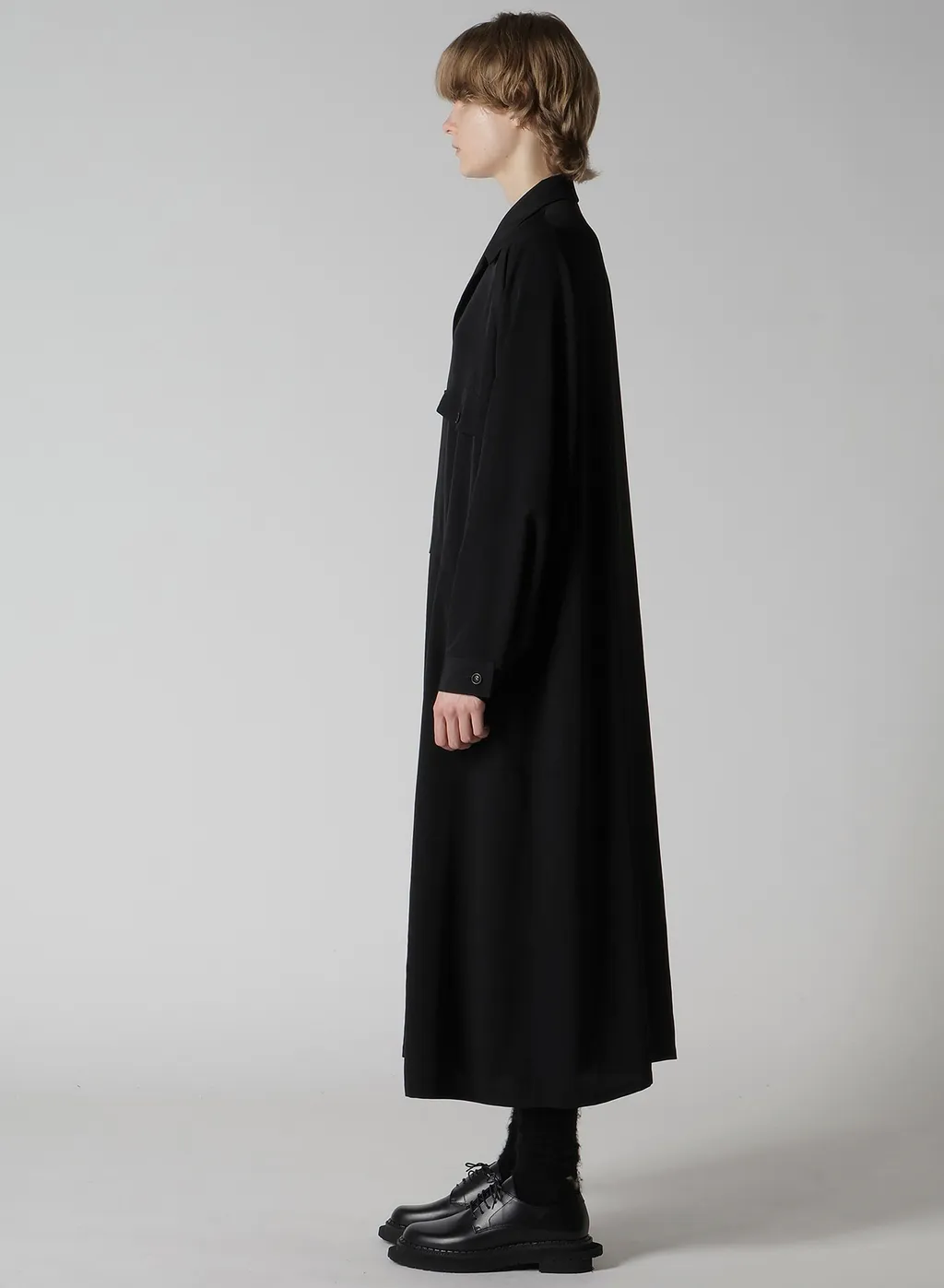Ta/Pe Crepe De Chine Open Collar Dress
