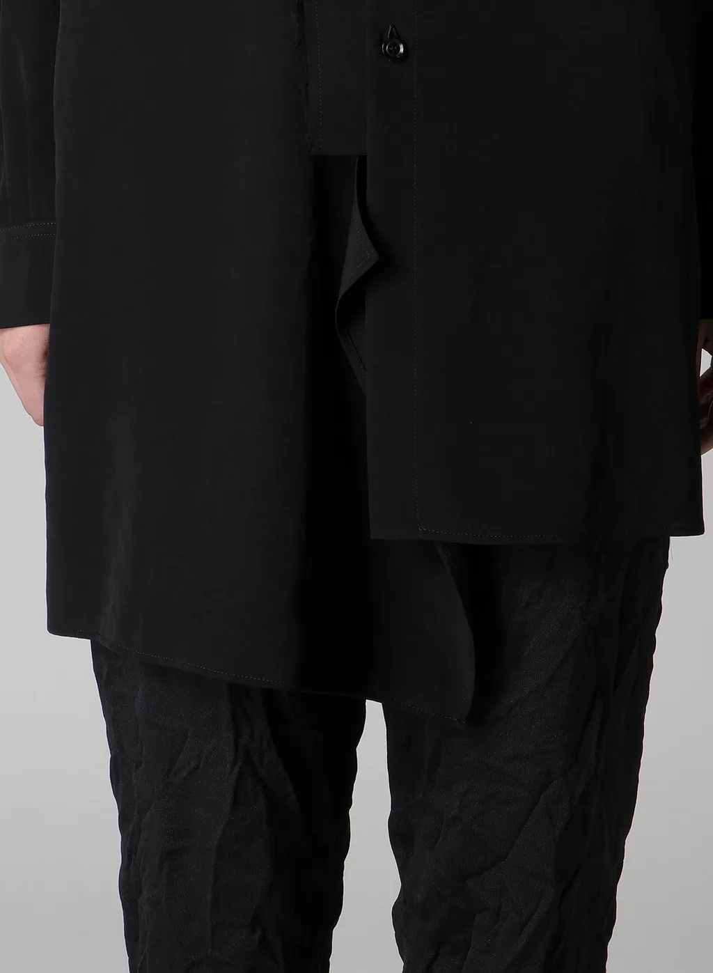 Ta/Pe Crepe De Chine Asymmetric Blouse