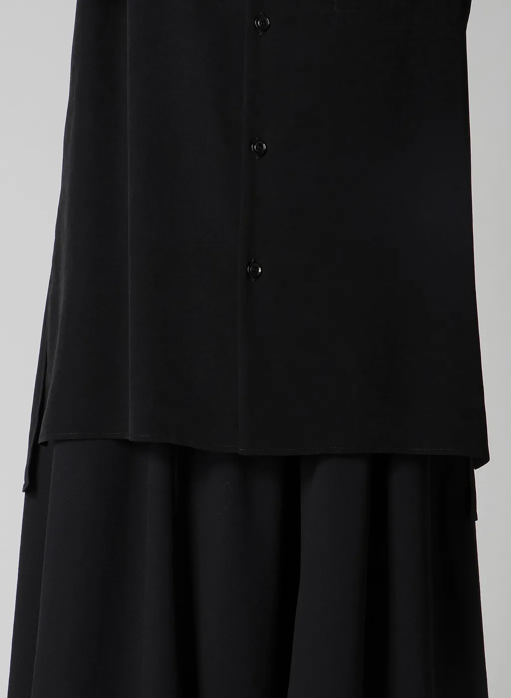 Ta/Pe Crepe De Chine Open Collart Shirt