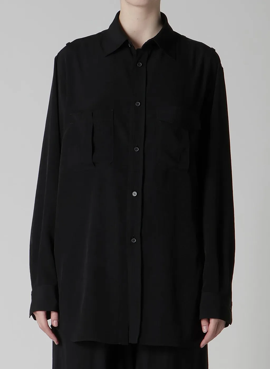 Ta/Pe Crepe De Chine Shoulder Loop Blouse