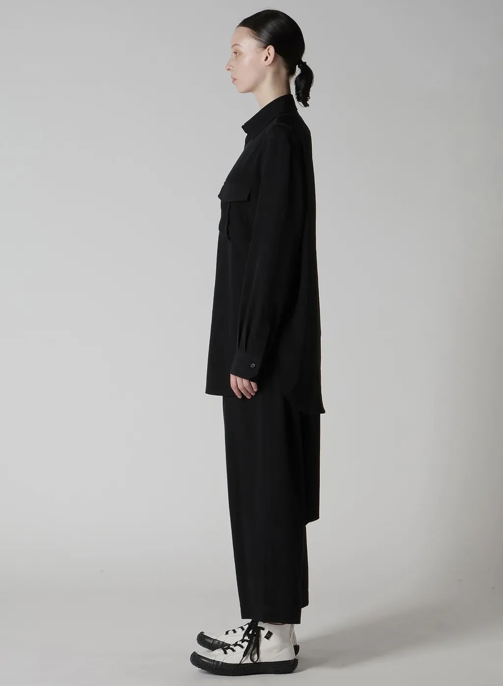 Ta/Pe Crepe De Chine Shoulder Loop Blouse