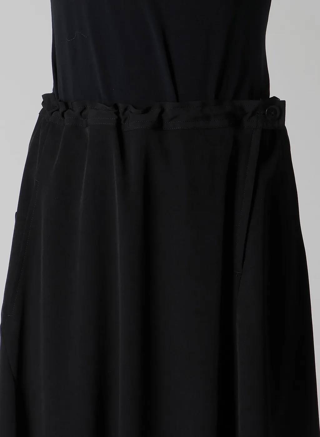 Ta/Pe Crepe De Chine Asymmetric Flare Pants
